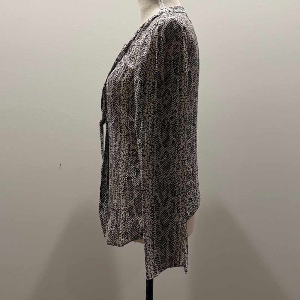 Theory Silk Snake Print Shirt View 3